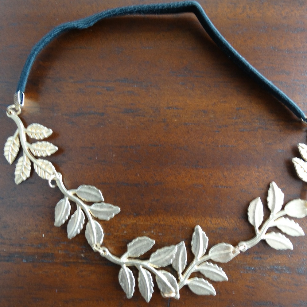 Gold leaf headband